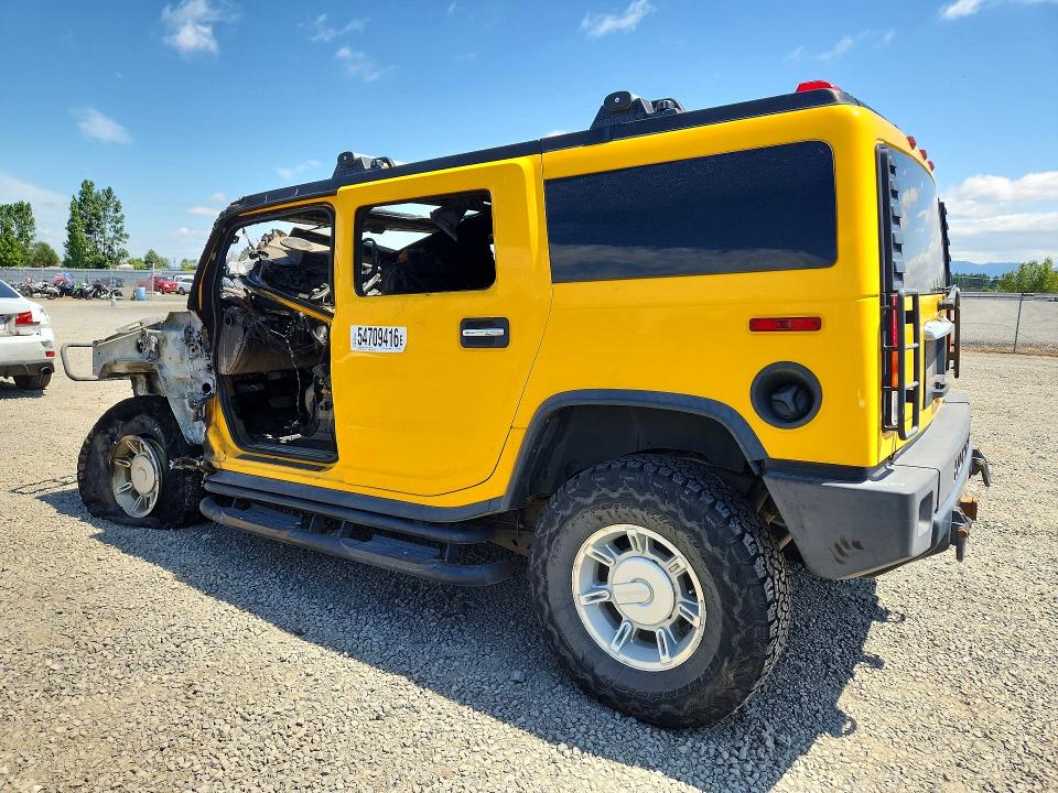 2003 Hummer H2 მანქანა იყიდება აუქციონზე, vin: 5GRGN23U93H119258, აუქციონის ნომერი: 54709416