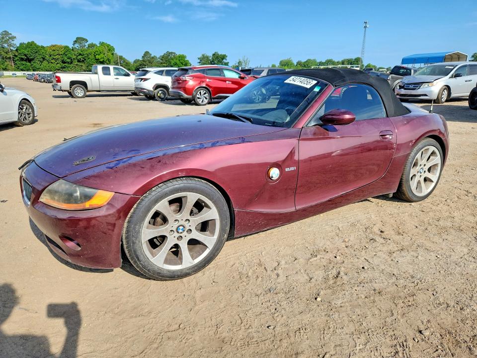 54214056 :رقم المزاد ، 4USBT33403LR62490 vin ، 2003 Bmw Z4 مزاد بيع