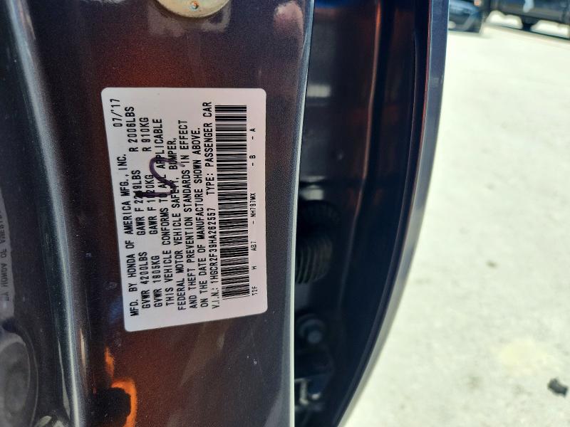 Продаж на аукціоні авто 2017 Honda Accord, vin: 1HGCR2F39HA262557, номер лоту: 53815516