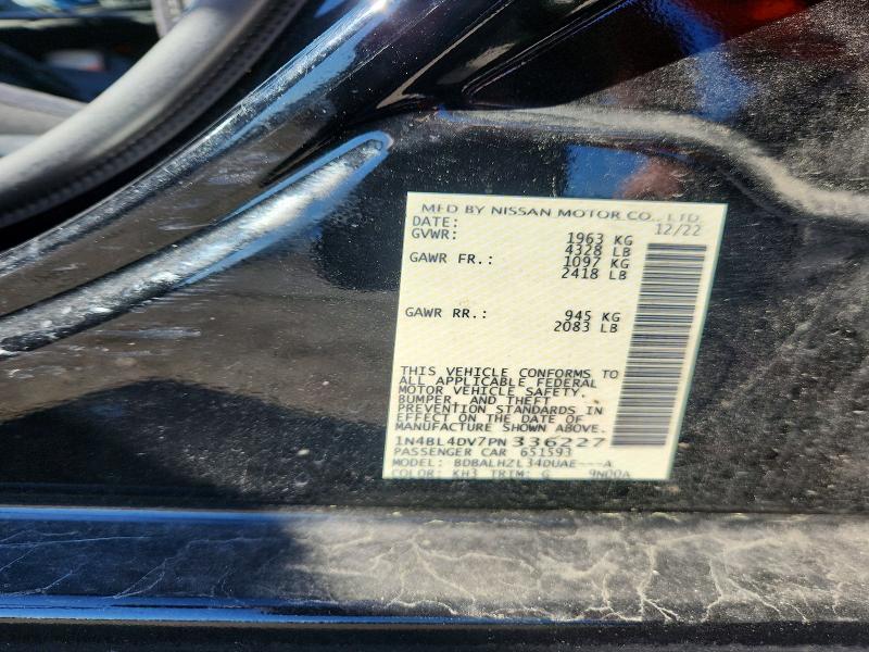 Продажа на аукционе авто 2023 Nissan Altima, vin: 1N4BL4DV7PN336227, номер лота: 54915386