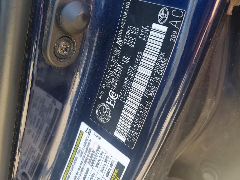 2009 Toyota Matrix მანქანა იყიდება აუქციონზე, vin: 2T1KU40E09C091659, აუქციონის ნომერი: 55364796