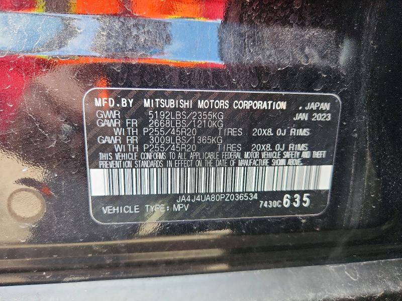 Aukcja sprzedaży 2023 Mitsubishi Outlander, vin: JA4J4UA80PZ036534, numer aukcji: 52021036