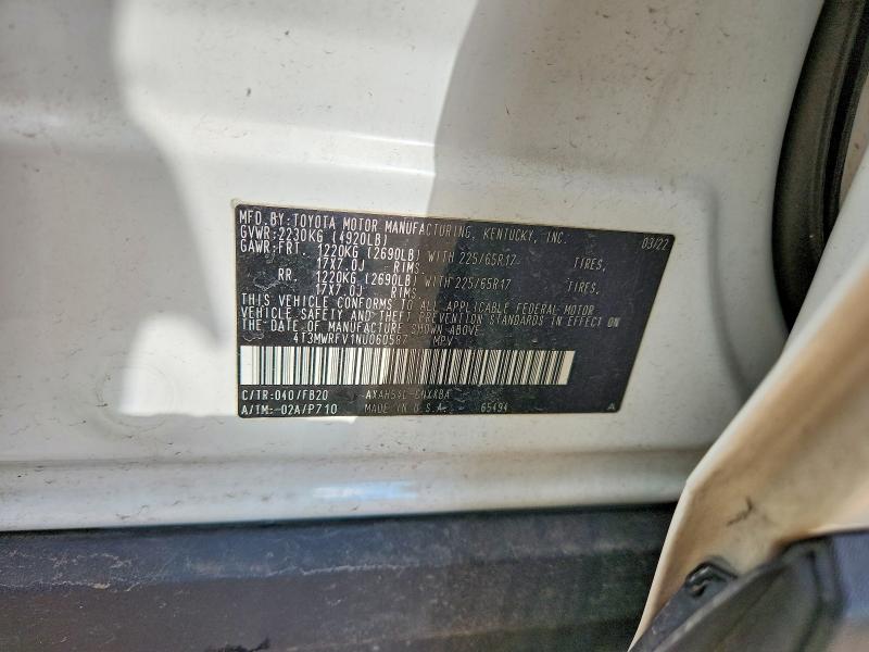 Продаж на аукціоні авто 2022 Toyota Rav4, vin: 4T3MWRFV1NU060587, номер лоту: 52776906
