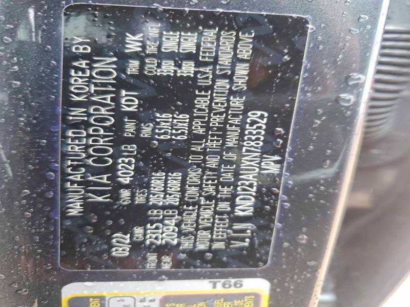 54415206 :رقم المزاد ، KNDJ23AUXN7833529 vin ، 2022 Kia Soul مزاد بيع