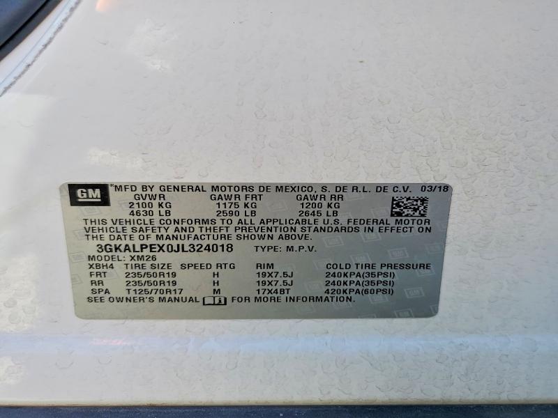 Продаж на аукціоні авто 2018 Gmc Terrain, vin: 3GKALPEX0JL324018, номер лоту: 53396086