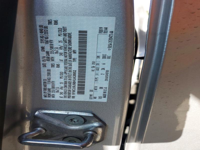 Aukcja sprzedaży 2017 Ford Escape, vin: 1FMCU9J98HUA38952, numer aukcji: 53986536