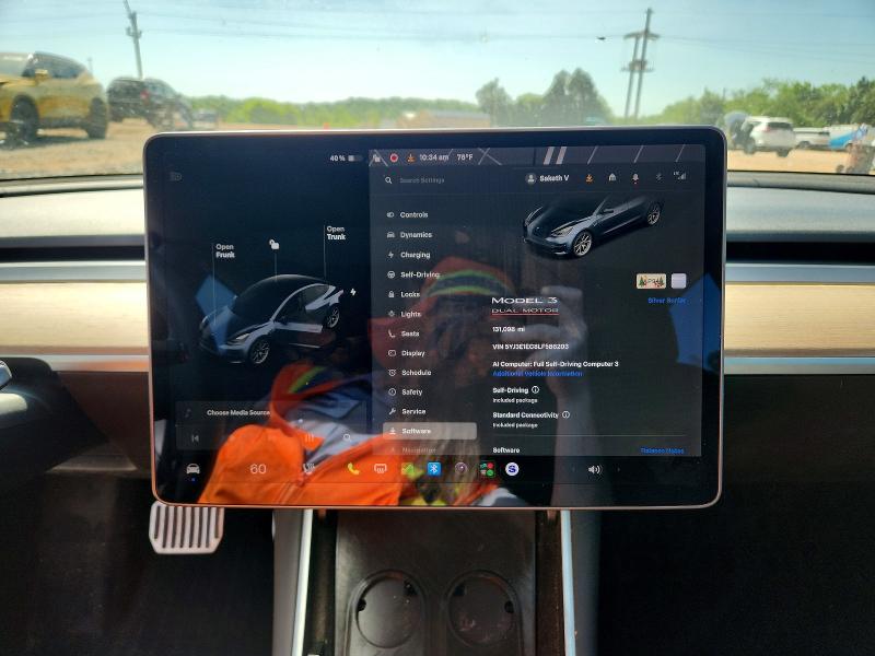 Продажа на аукционе авто 2020 Tesla Model 3, vin: 5YJ3E1EC8LF586203, номер лота: 52505666