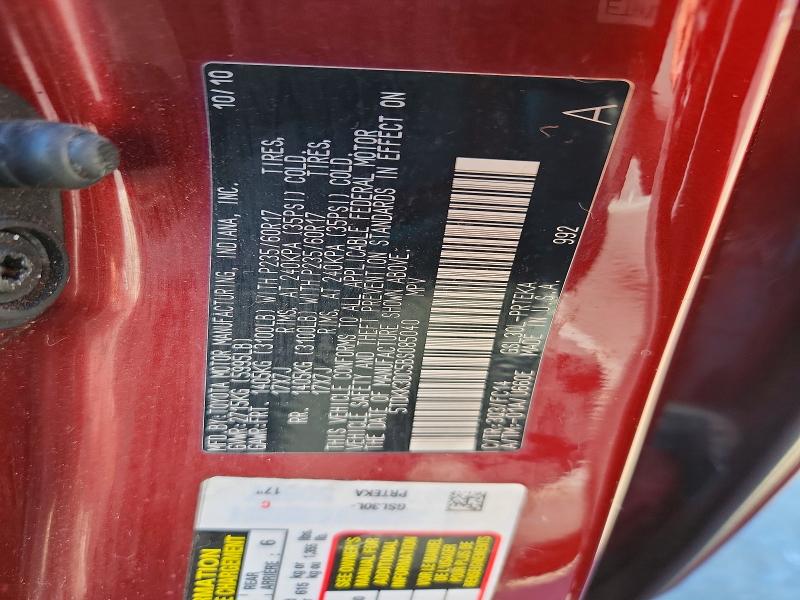 52709826 :رقم المزاد ، 5TDKK3DC5BS085040 vin ، 2011 Toyota Sienna مزاد بيع
