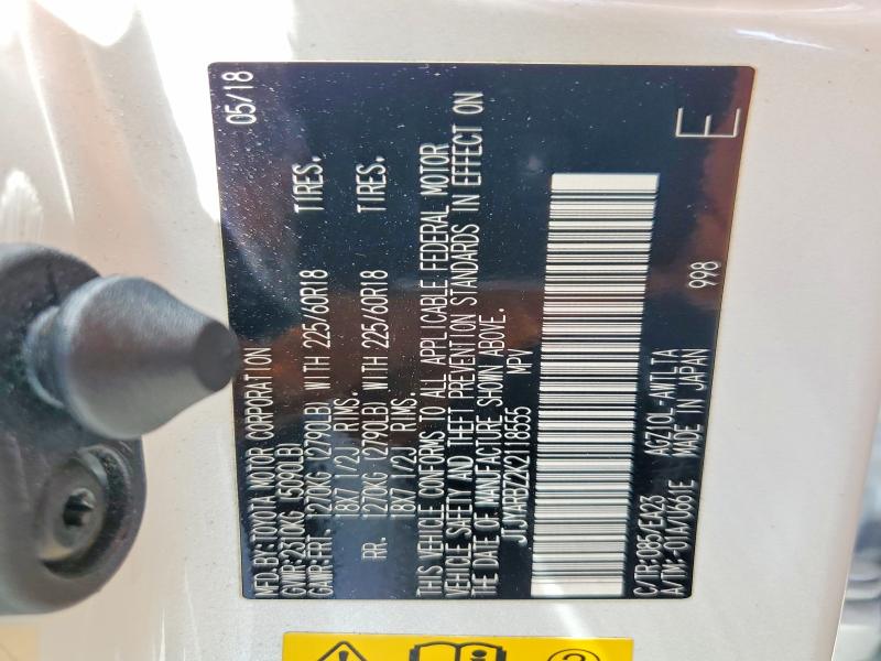 Продаж на аукціоні авто 2019 Lexus Nx 300, vin: JTJYARBZ2K2118555, номер лоту: 54091346
