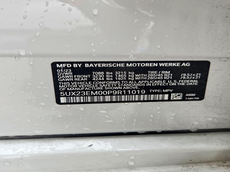54059816 :رقم المزاد ، 5UX23EM00P9R11019 vin ، 2023 Bmw X7 مزاد بيع