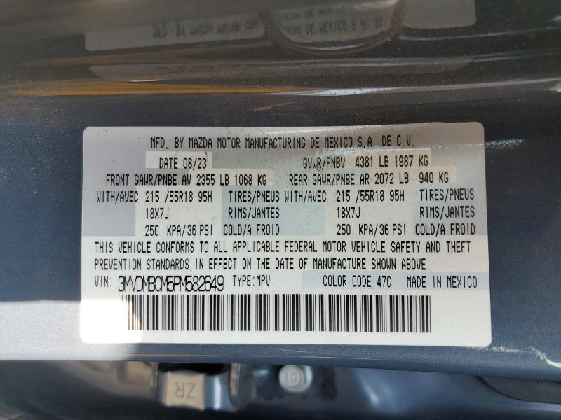 Продажа на аукционе авто 2023 Mazda Cx-30, vin: 3MVDMBCM5PM582649, номер лота: 53649186