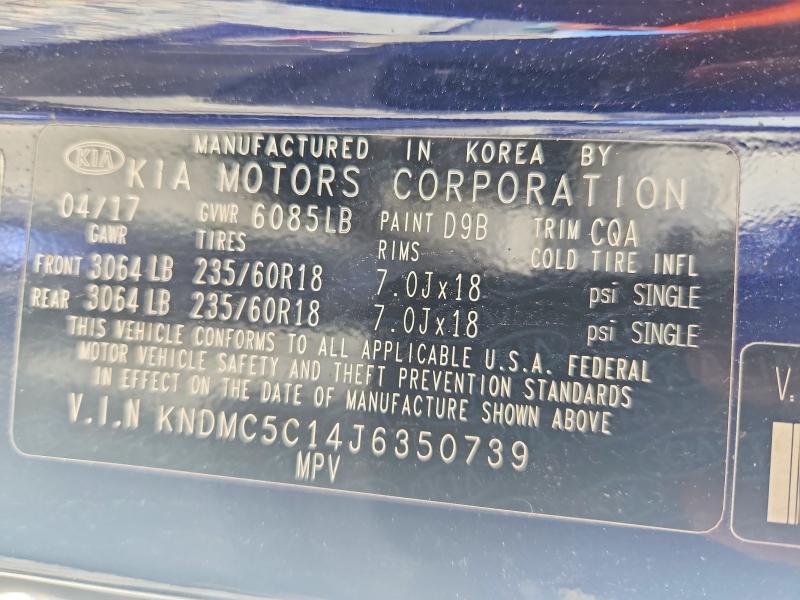 Aukcja sprzedaży 2018 Kia Sedona, vin: KNDMC5C14J6350739, numer aukcji: 54393656