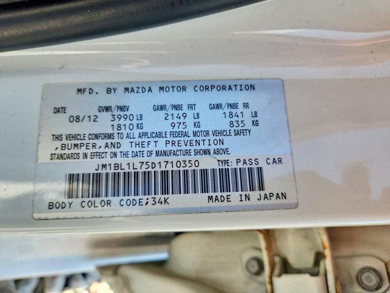 Продажа на аукционе авто 2013 Mazda 3, vin: JM1BL1L75D1710350, номер лота: 53374786