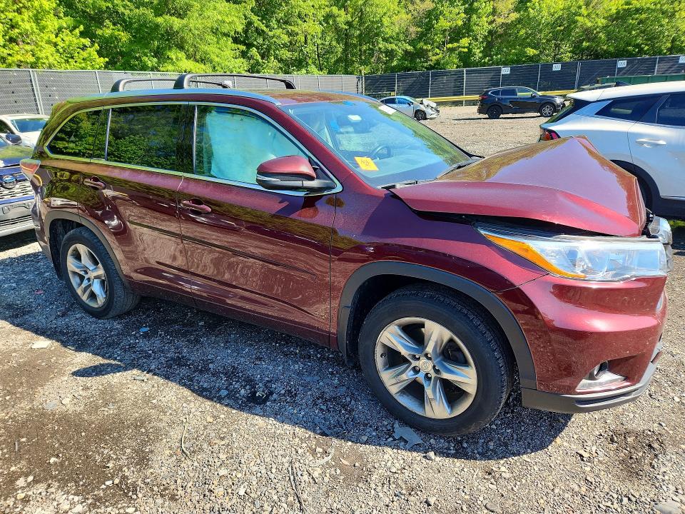 2014 Toyota Highlander მანქანა იყიდება აუქციონზე, vin: 5TDDKRFH9ES005747, აუქციონის ნომერი: 52991686