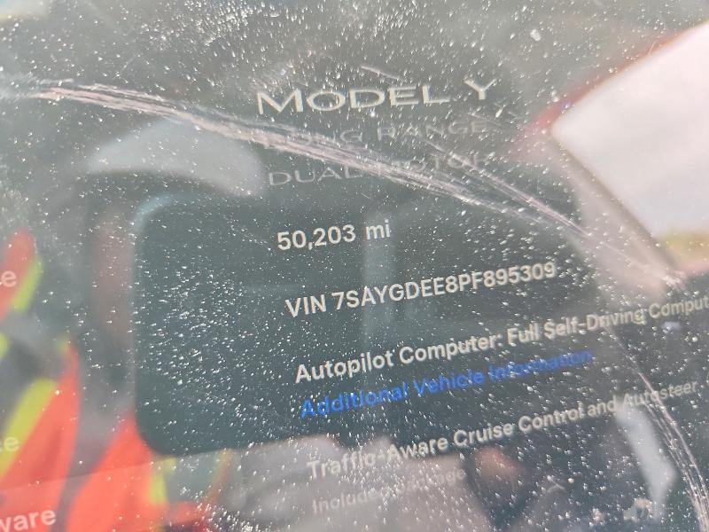 Aukcja sprzedaży 2023 Tesla Model Y, vin: 7SAYGDEE8PF895309, numer aukcji: 54536006