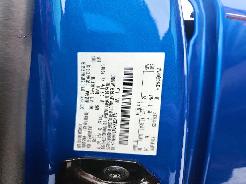 Aukcja sprzedaży 2019 Ford F150, vin: 1FTEW1CP2KKE34172, numer aukcji: 53726786