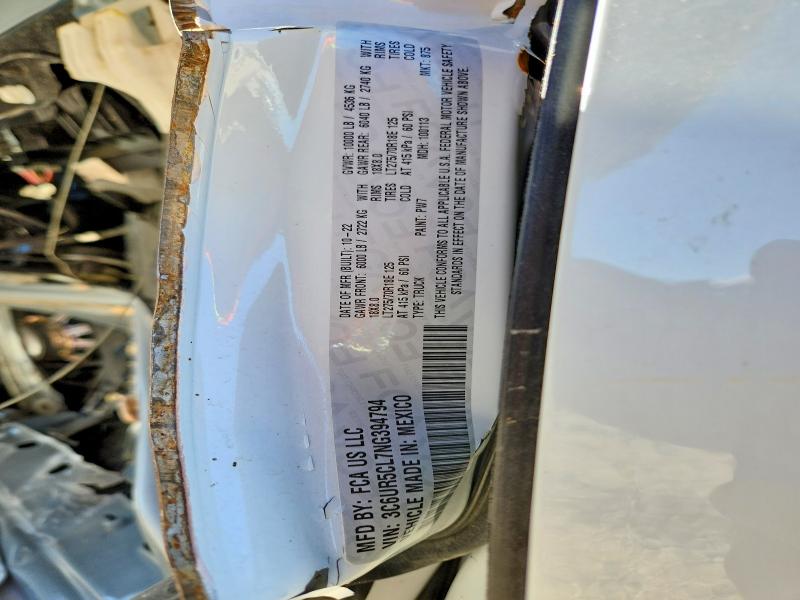 Продаж на аукціоні авто 2022 Ram 2500, vin: 3C6UR5CL7NG394794, номер лоту: 52759406