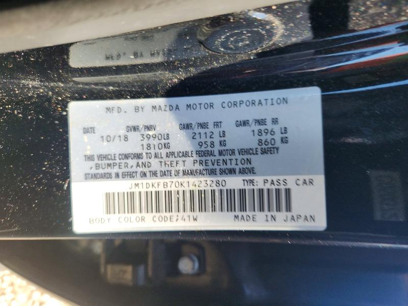49878326 :رقم المزاد ، JM1DKFB70K1423280 vin ، 2019 Mazda Cx-3 مزاد بيع