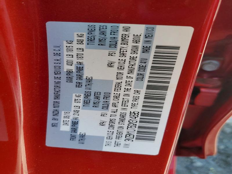53211786 :رقم المزاد ، 3MZBM1U76GM314895 vin ، 2016 Mazda 3 مزاد بيع