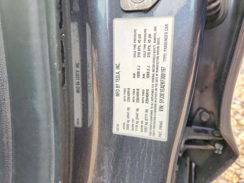 Aukcja sprzedaży 2019 Tesla Model 3, vin: 5YJ3E1EA2KF308197, numer aukcji: 54000966