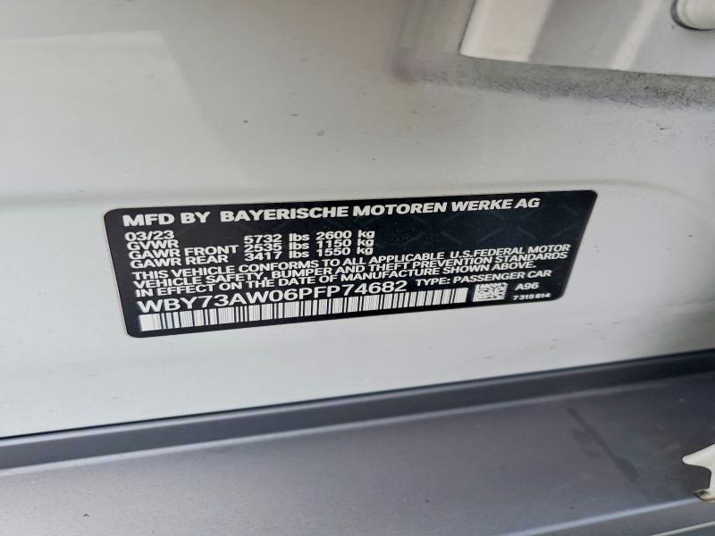 Продажа на аукционе авто 2023 Bmw I4, vin: WBY73AW06PFP74682, номер лота: 52321796