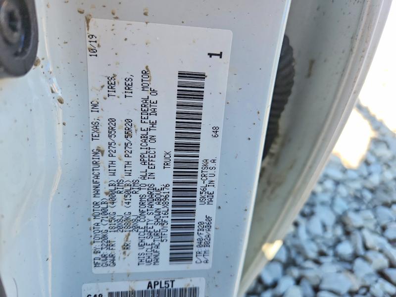 2020 Toyota Tundra მანქანა იყიდება აუქციონზე, vin: 5TFUY5F16LX896176, აუქციონის ნომერი: 52529746