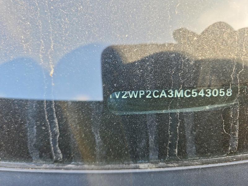 52868246 :رقم المزاد ، 1V2WP2CA3MC543058 vin ، 2021 Volkswagen Atlas مزاد بيع