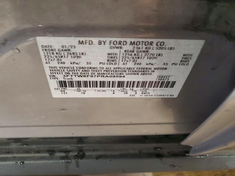 54425956 :رقم المزاد ، 3FTTW8F97PRA09594 vin ، 2023 Ford Maverick مزاد بيع