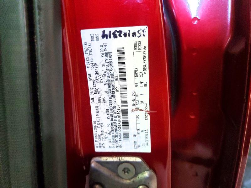 Продаж на аукціоні авто 2013 Ford Escape, vin: 1FMCU0G9XDUB30237, номер лоту: 53943366