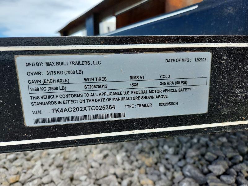 Продажа на аукционе авто 2026 Max Built Bumper Pul, vin: 7K4AC202XTC025364, номер лота: 52303236