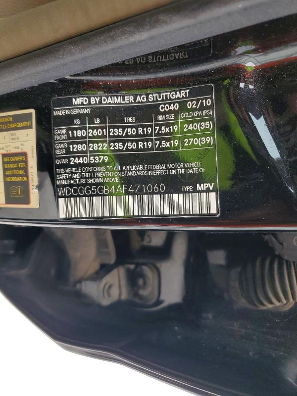 Aukcja sprzedaży 2010 Mercedes-benz Glk, vin: WDCGG5GB4AF471060, numer aukcji: 52598716