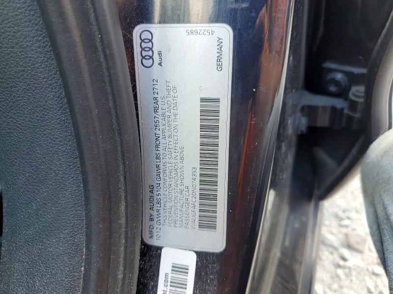 Aukcja sprzedaży 2013 Audi A6, vin: WAUGFAFC2DN074353, numer aukcji: 53955716