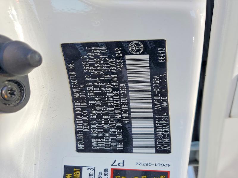 Aukcja sprzedaży 2014 Toyota Camry Hybrid, vin: 4T1BD1FK3EU113299, numer aukcji: 53592766