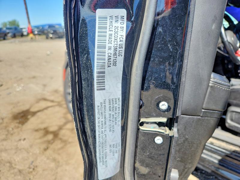 2021 Dodge Charger მანქანა იყიდება აუქციონზე, vin: 2C3CDXCT3MH671202, აუქციონის ნომერი: 54315506