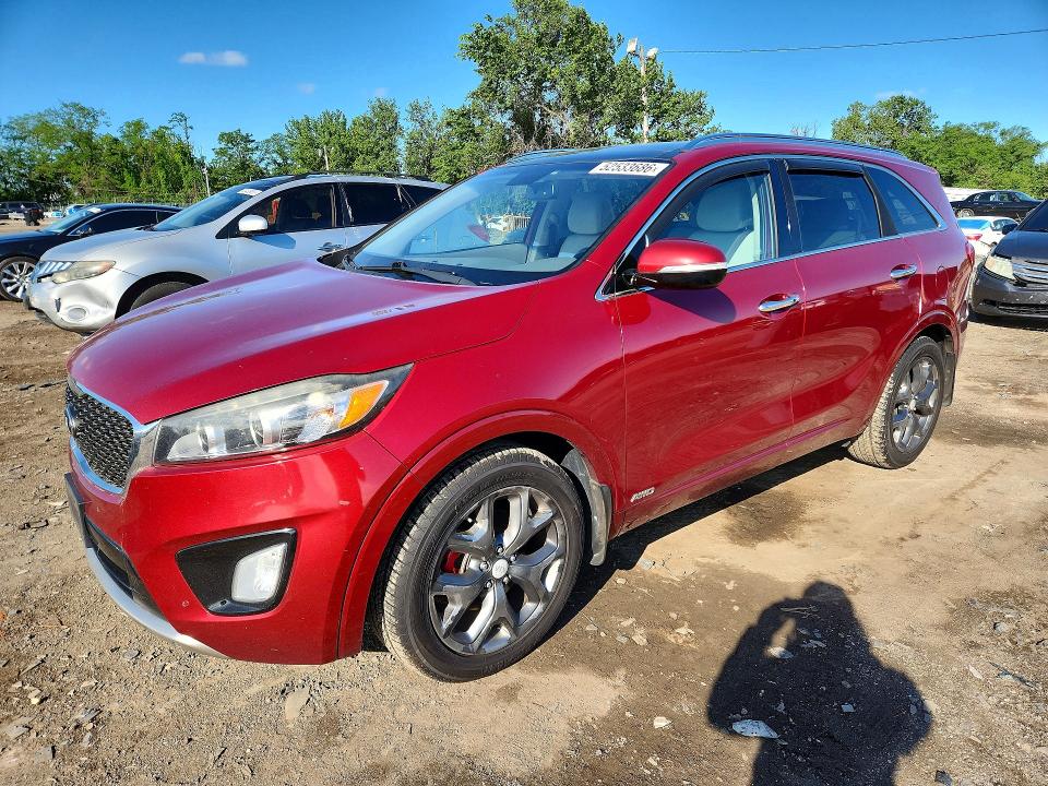 2016 Kia Sorento მანქანა იყიდება აუქციონზე, vin: 5XYPKDA58GG117047, აუქციონის ნომერი: 52533686