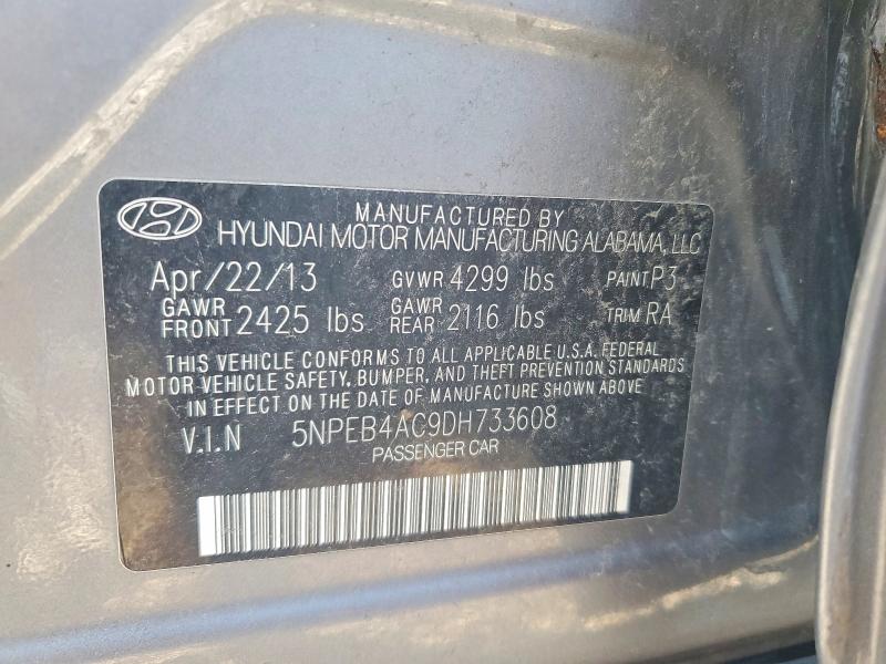 Aukcja sprzedaży 2013 Hyundai Sonata, vin: 5NPEB4AC9DH733608, numer aukcji: 52768666