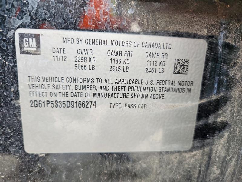 Aukcja sprzedaży 2013 Cadillac Xts, vin: 2G61P5S35D9166274, numer aukcji: 54482556