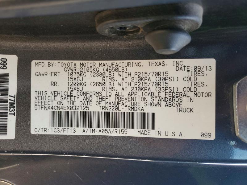 Aukcja sprzedaży 2014 Toyota Tacoma, vin: 5TFNX4CN4EX032125, numer aukcji: 53957126