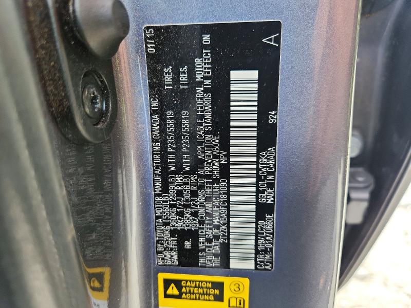 Продажа на аукционе авто 2015 Lexus Rx, vin: 2T2ZK1BA9FC181090, номер лота: 54925056