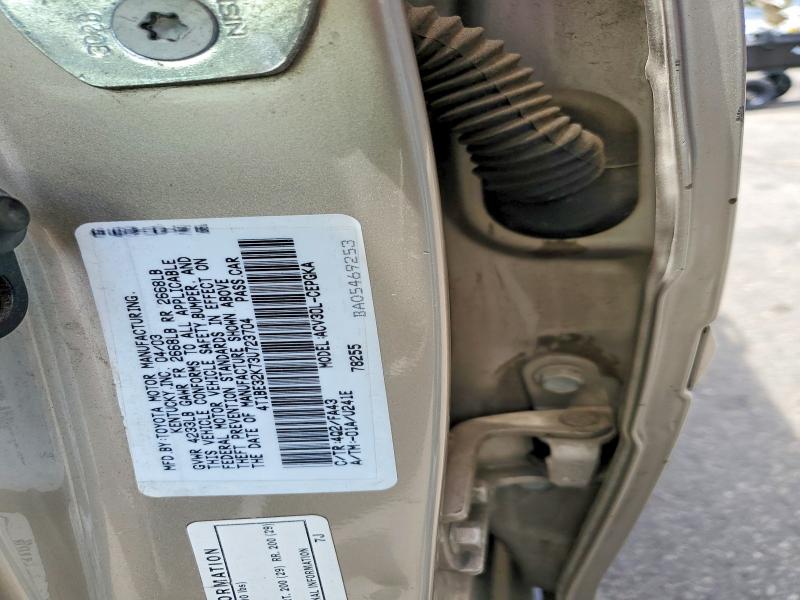 2003 Toyota Camry მანქანა იყიდება აუქციონზე, vin: 4T1BE32K73U723704, აუქციონის ნომერი: 54697196