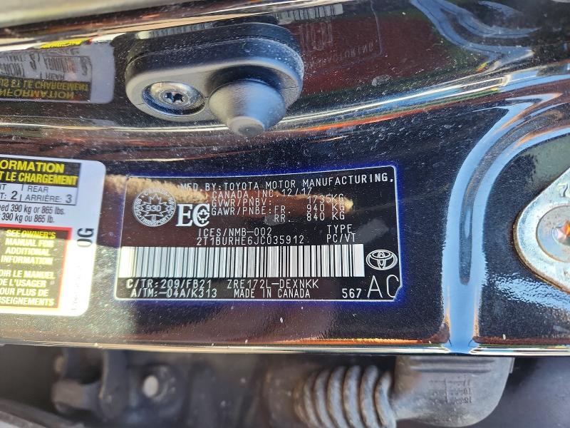Aukcja sprzedaży 2018 Toyota Corolla, vin: 2T1BURHE6JC035912, numer aukcji: 51828566