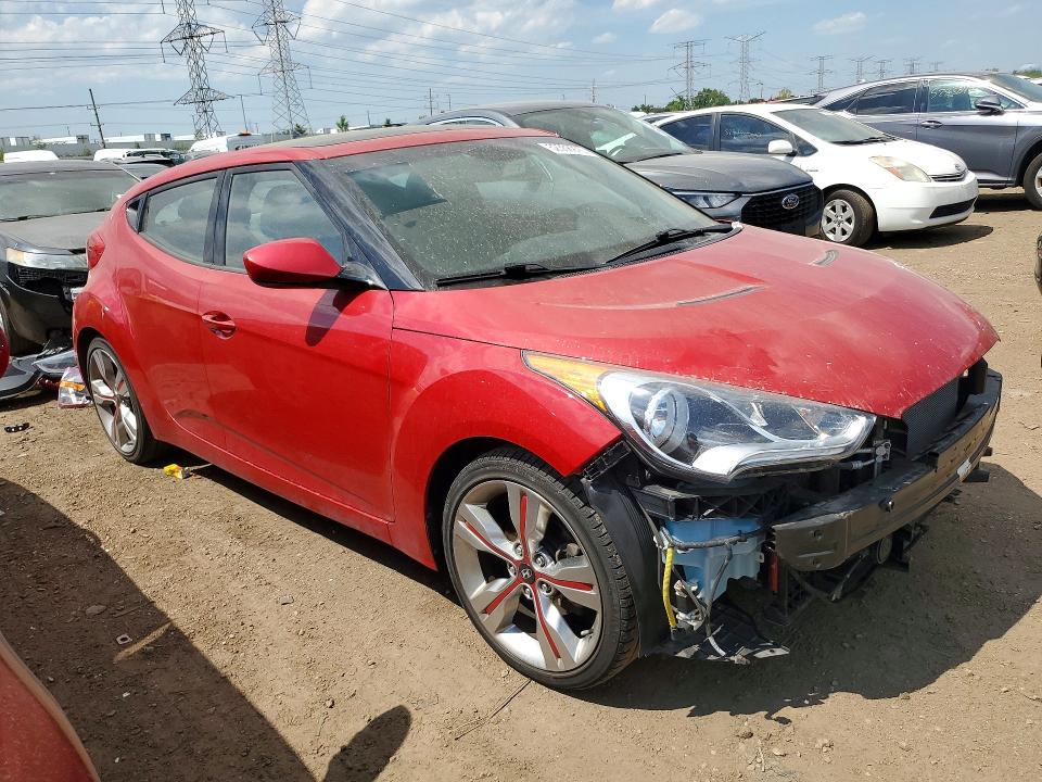 2013 Hyundai Veloster მანქანა იყიდება აუქციონზე, vin: KMHTC6AD3DU155080, აუქციონის ნომერი: 52358976