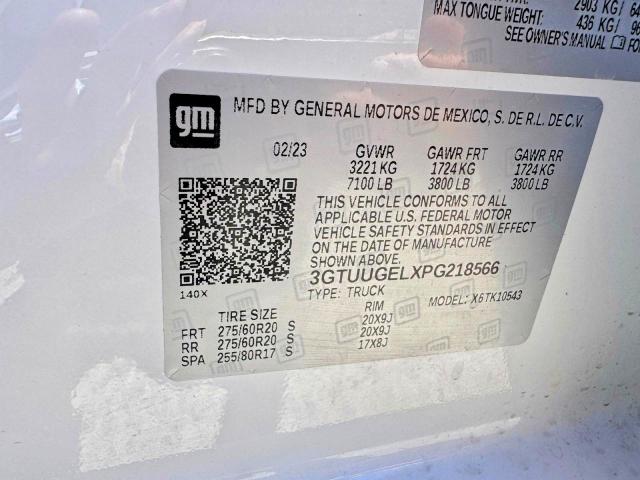 Aukcja sprzedaży 2023 Gmc Sierra, vin: 3GTUUGELXPG218566, numer aukcji: 54635026