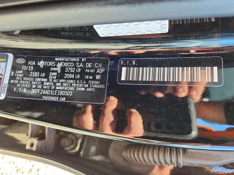 Продажа на аукционе авто 2020 Kia Forte, vin: 3KPF24AD1LE180503, номер лота: 51984466