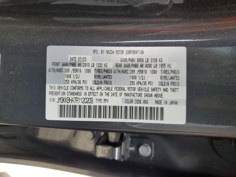 Aukcja sprzedaży 2024 Mazda Cx-90, vin: JM3KKBHA7R1120209, numer aukcji: 52481396
