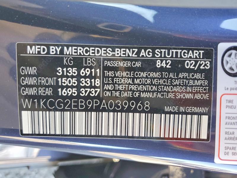 Aukcja sprzedaży 2023 Mercedes-benz Eqs Sedan, vin: W1KCG2EB9PA039968, numer aukcji: 52427836