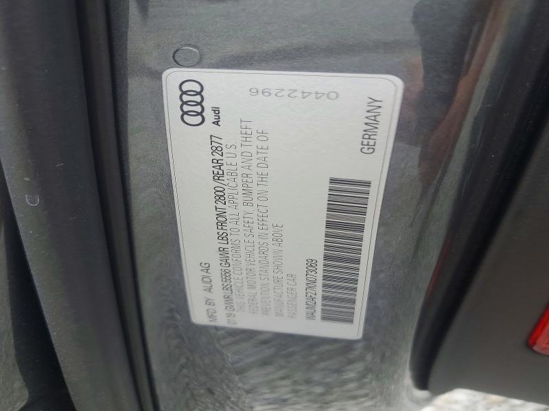 Продаж на аукціоні авто 2019 Audi A6, vin: WAUM2AF27KN073069, номер лоту: 53066126