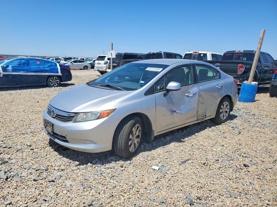 2012 Honda Civic მანქანა იყიდება აუქციონზე, vin: 19XFB2F59CE092854, აუქციონის ნომერი: 53731426