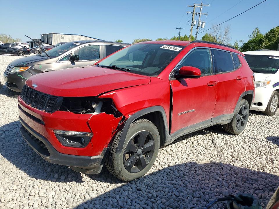 2018 Jeep Compass მანქანა იყიდება აუქციონზე, vin: 3C4NJDBBXJT185669, აუქციონის ნომერი: 53536926