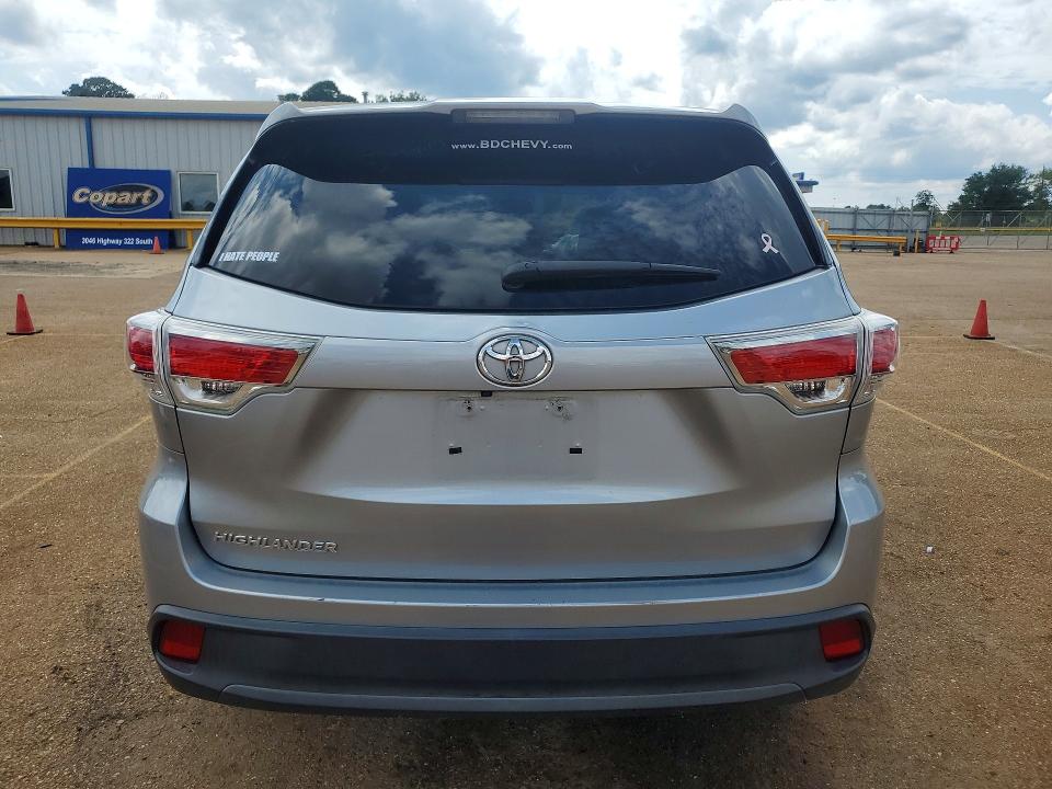 54394416 :رقم المزاد ، 5TDZARFH6GS020461 vin ، 2016 Toyota Highlander مزاد بيع
